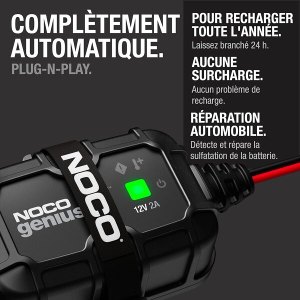 NOCO GENIUS2DEU Chargeur de Batterie de Voiture 2A 12V – Image 3